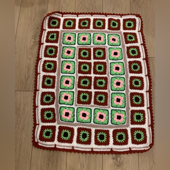 Granny square boho Afghan blanket throw - Picture 1 of 1